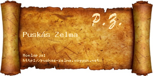 Puskás Zelma névjegykártya